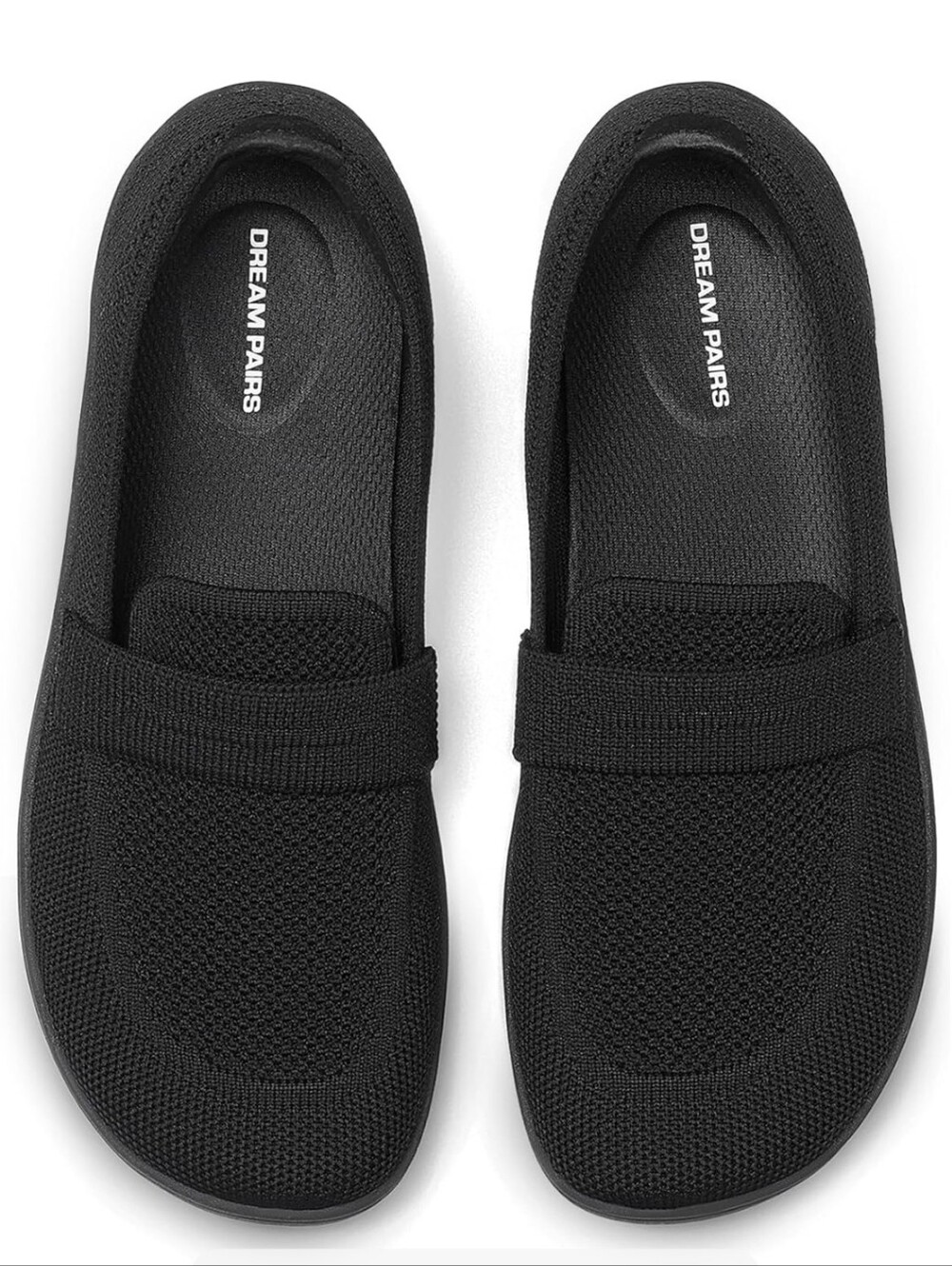 Dream Pairs Women’s Black Slip-On Knit Loafers Sz 10